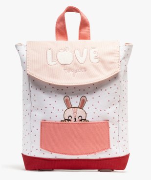 Sac à dos à pois avec motif lapin fille vue1 - GEMO (ENFANT) - GEMO