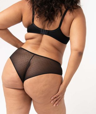 Shorty en dentelle et tulle femme grande taille vue2 - GEMO(HOMWR FEM) - GEMO