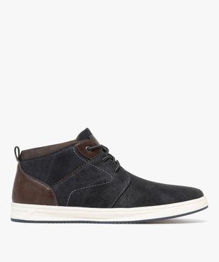 Baskets homme mid-cut style casual à semelle blanche vue2 - URBAN STEPS - GEMO