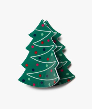 Pince crabe pour cheveux forme sapin de Noël vue1 - GEMO (ACCESS) - GEMO