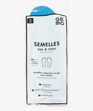 Semelles gel & soft anti-échauffement et amortissantes vue3 - GEMO (ENTRETIEN) - GEMO