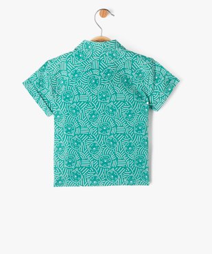 Chemise à manches courtes imprimée bébé garçon vue3 - GEMO(BEBE DEBT) - GEMO