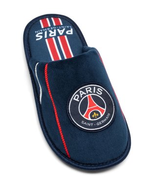 Chaussons garçon mules plates en velours imprimés PSG vue5 - PSG - GEMO