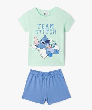 Pyjashort à motif Stitch fille - Disney vue1 - LILO & STITCH - GEMO