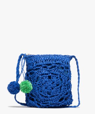 Sac fille en paille avec bandoulière tressée vue1 - GEMO (ENFANT) - GEMO