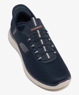 Baskets homme en maille sans lacets et à semelle amortissante Slip ins Summits - Skechers vue5 - SKECHERS - GEMO