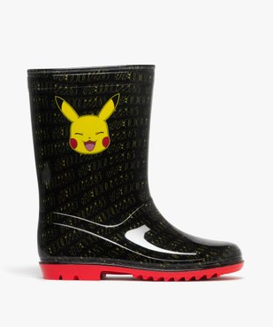 Bottes de pluie à semelle crantée contrastante Pikachu - Pokemon vue1 - POKEMON - GEMO