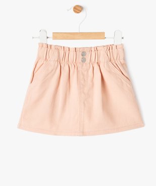 Jupe en jean bébé fille avec taille élastique vue1 - GEMO 4G BEBE - GEMO