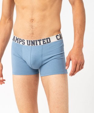 Boxer en coton stretch unis homme (lot de 2) - Camps United vue4 - CAMPS GEMO FOR GOOD - GEMO