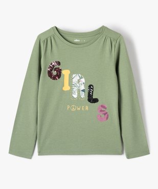 Tee-shirt fille à manches longues et motif bohème vue1 - GEMO (ENFANT) - GEMO