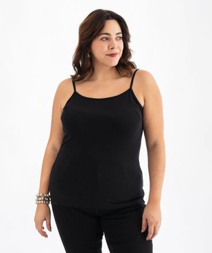 Débardeur femme grande taille uni à fines bretelles  vue8 - GEMO 4G GT - GEMO