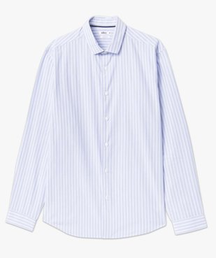 Chemise homme rayée à manches longues vue4 - GEMO (HOMME) - GEMO