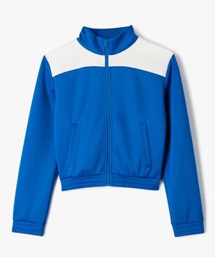 Sweat zippé avec col montant spécial sport fille vue2 - GEMO (JUNIOR) - GEMO