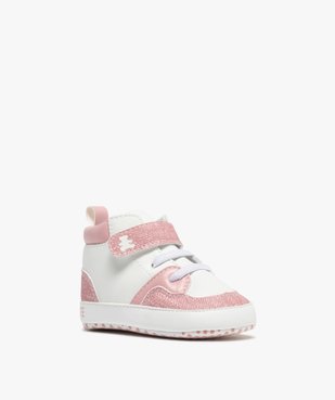 Chaussons de naissance baskets bébé fille - LuluCastagnette vue2 - LULU G4G - GEMO