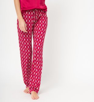 Pantalon de pyjama fluide femme vue1 - GEMO 4G FEMME - GEMO