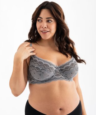 Soutien-gorge emboitant à armatures en dentelle grande taille vue5 - GEMO(HOMWR FEM) - GEMO