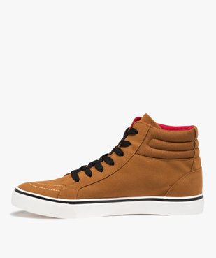 Baskets homme mid-cut en suédine à col rembourré vue4 - GEMO (SPORTSWEAR) - GEMO