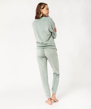 Pyjama en velours côtelé femme vue3 - GEMO(HOMWR FEM) - GEMO