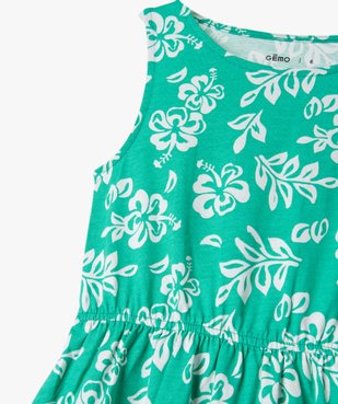 Robe sans manches à motifs fleuris fille vue2 - GEMO (ENFANT) - GEMO