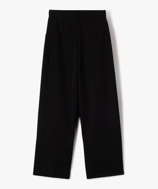 Pantalon en toile coupe large à pinces fille vue3 - GEMO (JUNIOR) - GEMO