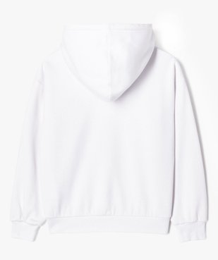 Sweat à capuche avec inscription brodée fille vue4 - GEMO (JUNIOR) - GEMO