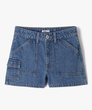 Short en jean multi-poches fille vue1 - GEMO 4G FILLE - GEMO