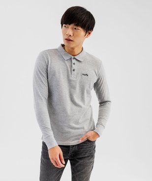 Polo manches longues en coton homme - Tokyo Laundry vue1 - TOKYO LAUNDRY - GEMO