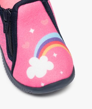 Chaussons fille en velours ras avec licorne et arc-en-ciel vue6 - GEMO (ENFANT) - GEMO