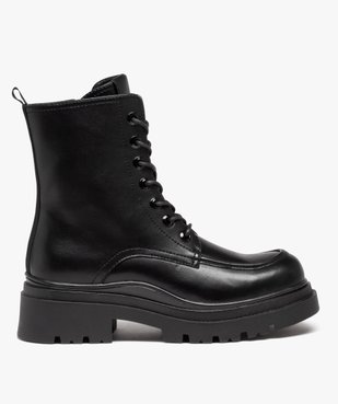 Boots doublés sur semelle crantée femme vue1 - GEMO (CASUAL) - GEMO