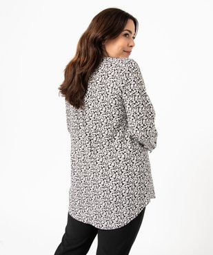 Chemise à manches longues imprimée femme grande taille vue3 - GEMO 4G GT - GEMO