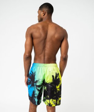 Short de surf imprimé palmiers homme vue3 - GEMO 4G HOMME - GEMO