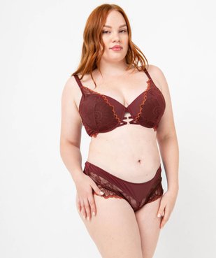 Soutien-gorge grande taille emboîtant à armatures et coques fines vue3 - GEMO(HOMWR FEM) - GEMO