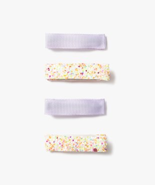 Barrettes pour les cheveux pailletées fille (lot de 4)  vue1 - GEMO (ACCESS) - GEMO