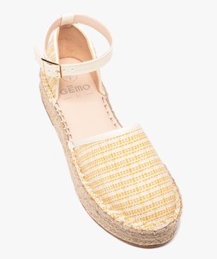 Sandales femme style espadrilles ouvertes sur les côtés vue5 - GEMO (CASUAL) - GEMO