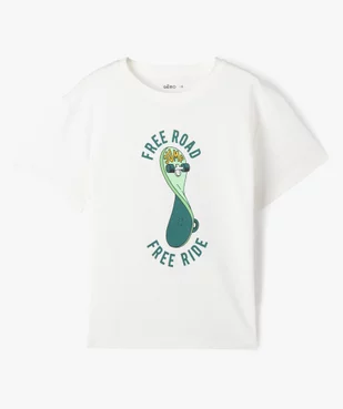 Tee-shirt à manches courtes oversize avec motif skate garçon vue1 - GEMO (ENFANT) - GEMO