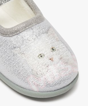 Chaussons fille pailletés forme ballerine à motif chat vue6 - GEMO (ENFANT) - GEMO