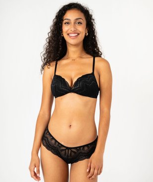 Shorty en dentelle femme vue3 - GEMO(HOMWR FEM) - GEMO