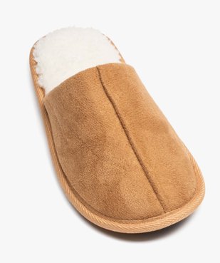 Chaussons femme mules unies avec intérieur fourré vue5 - GEMO(HOMWR FEM) - GEMO