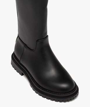 Boots fille unies style casual à zip vue5 - GEMO (ENFANT) - GEMO