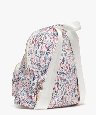 Sac à dos compact fleuri femme vue4 - GEMO 4G FEMME - GEMO