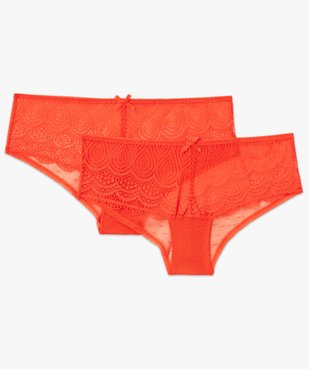 Shorty en dentelle et tulle femme (lot de 2) vue4 - GEMO(HOMWR FEM) - GEMO