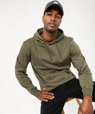 Sweat à capuche intérieur molletonné homme vue1 - GEMO (HOMME) - GEMO