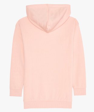 Sweat fille à capuche avec inscription brodée vue3 - GEMO (JUNIOR) - GEMO