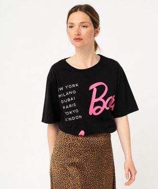 Tee-shirt manches courtes imprimé femme - Barbie vue1 - BARBIE - GEMO