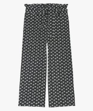 Pantalon fille large et fluide à motifs vue1 - GEMO (JUNIOR) - GEMO