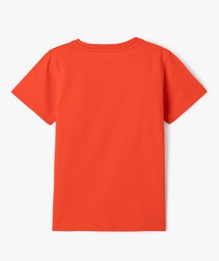 Tee-shirt à manches courtes avec motif streetwear garçon  vue3 - GEMO 4G GARCON - GEMO