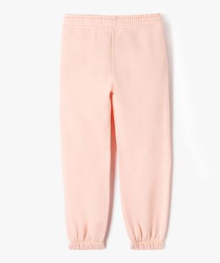 Pantalon de jogging intérieur molletonné fille vue3 - GEMO 4G FILLE - GEMO