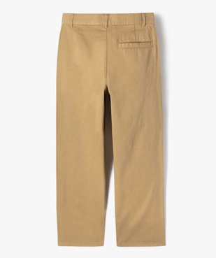 Pantalon chino coupe regular garçon vue4 - GEMO (JUNIOR) - GEMO