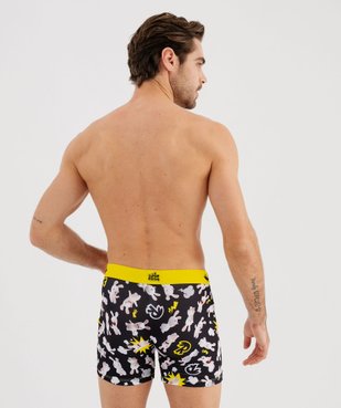 Boxer en microfibre à motifs lapins homme - Freegun x Lapins Crétins vue3 - FREEGUN - GEMO