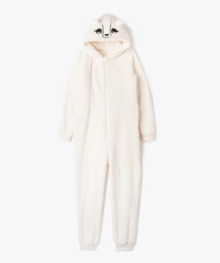 Combinaison pyjama fille avec capuche à motif lama vue1 - GEMO (JUNIOR) - GEMO